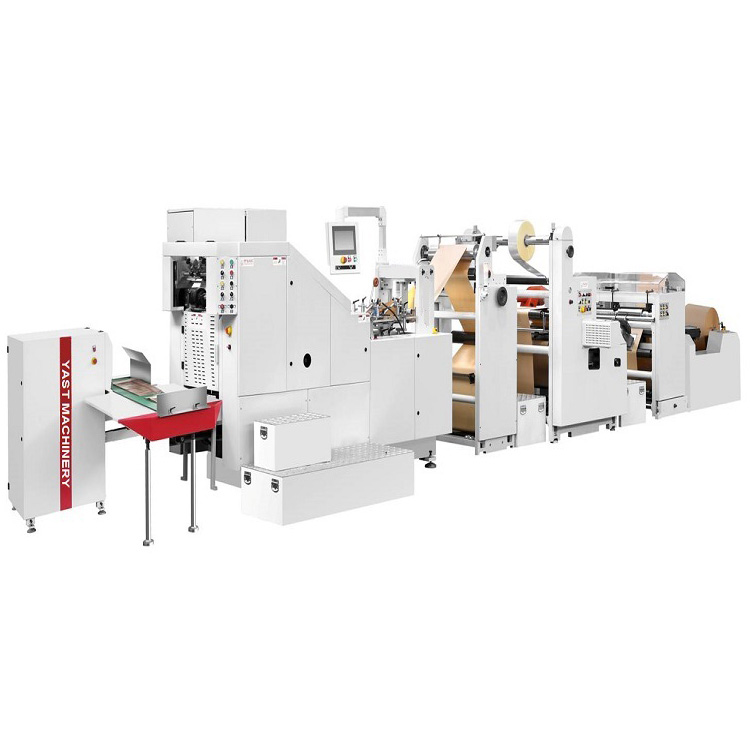 FD450W +D High speed square bottom paper bag machine with window +Die Cut Handle patch